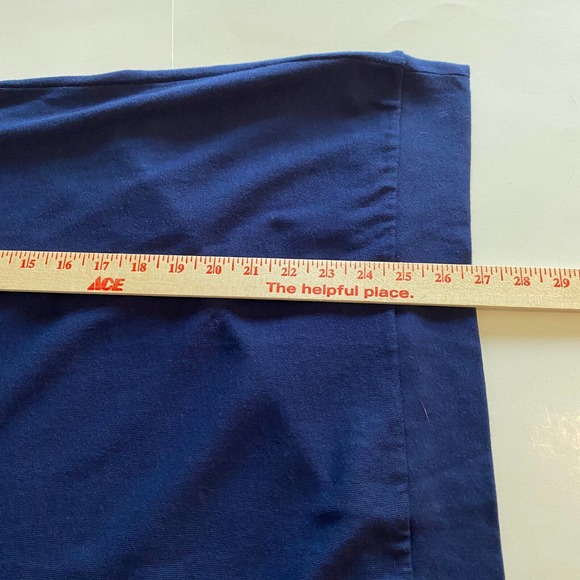 Soft Surroundings Cold Shoulder Top Sz M Knit Navy Blue Grommet Long Sleeve - Picture 8 of 8